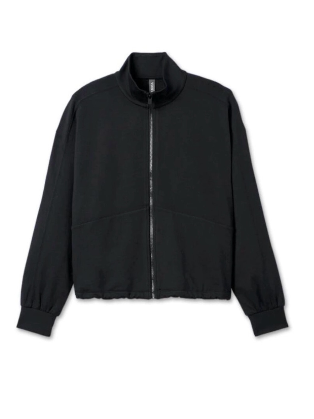 Vuori Granite Full Zip in Black Heather